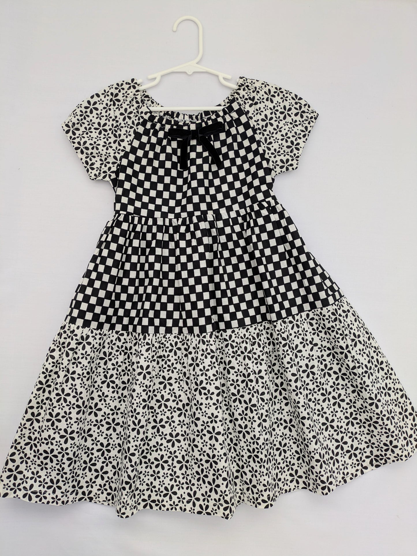 Girls’ Mixed African Prints Tiered Summer Dress ( 5-9 yrs)