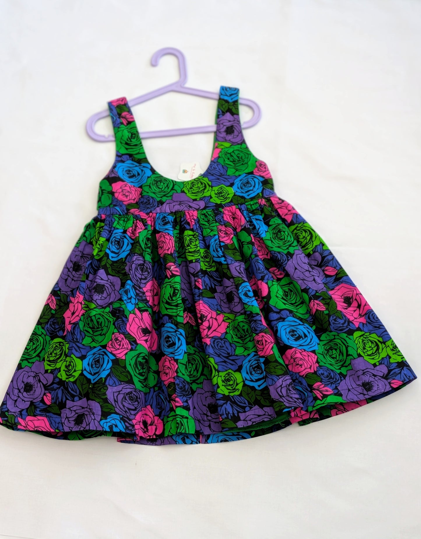 Floral twirl jumper dress (6-8yrs)