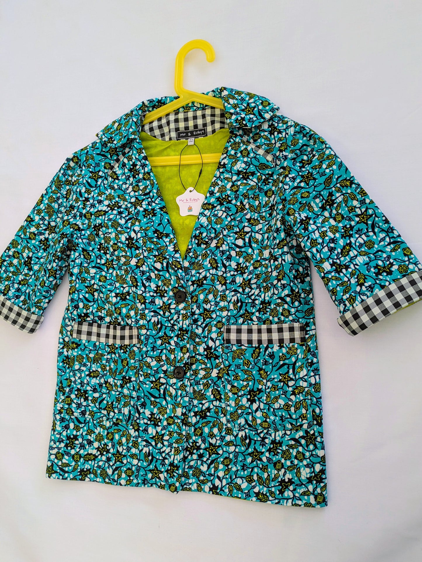 Girls' Printed Contrast Lined Jacket (10-14yrs)