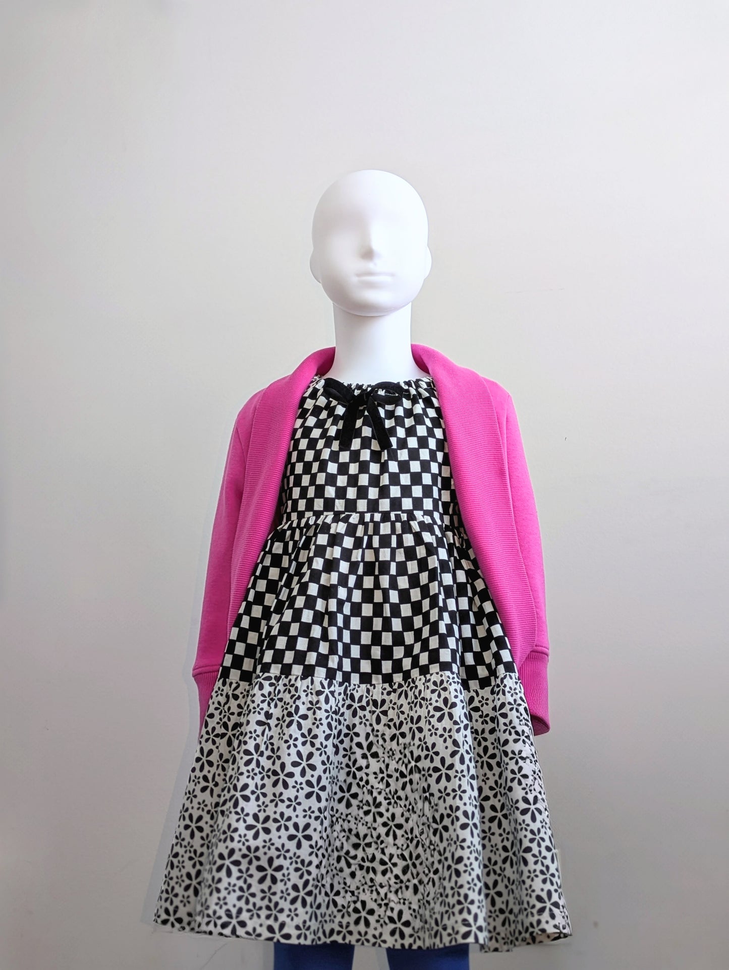 Girls’ Mixed African Prints Tiered Summer Dress ( 5-9 yrs)