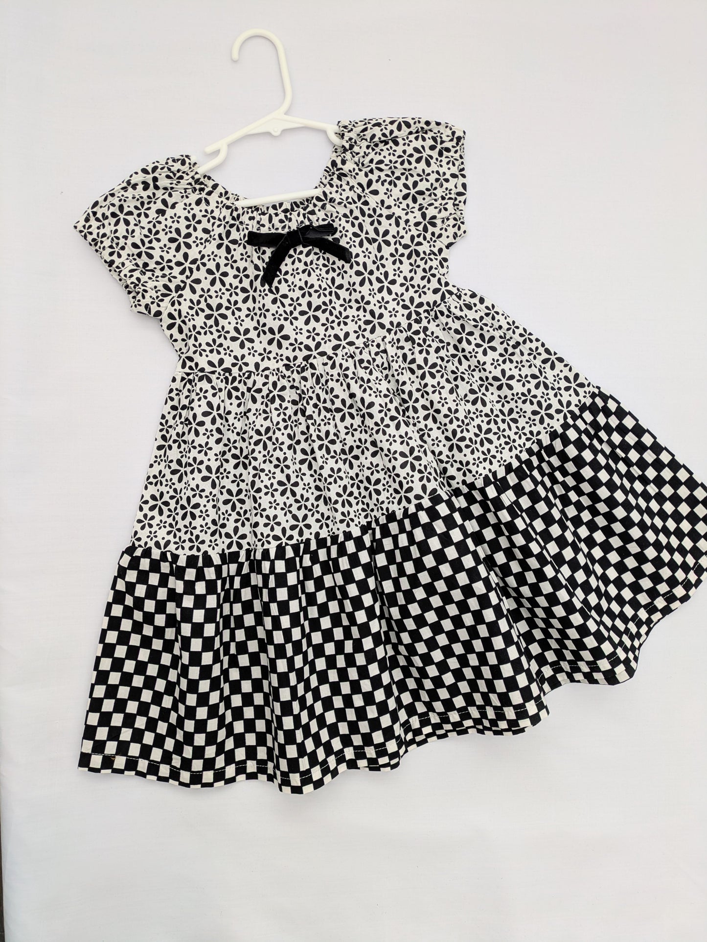 Girls’ Mixed African Prints Tiered Summer Dress ( 5-9 yrs)