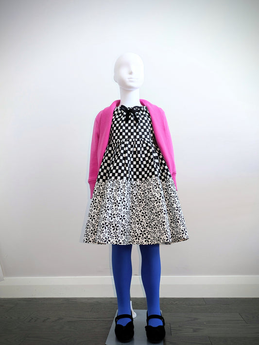 Girls’ Mixed African Prints Tiered Summer Dress ( 5-9 yrs)