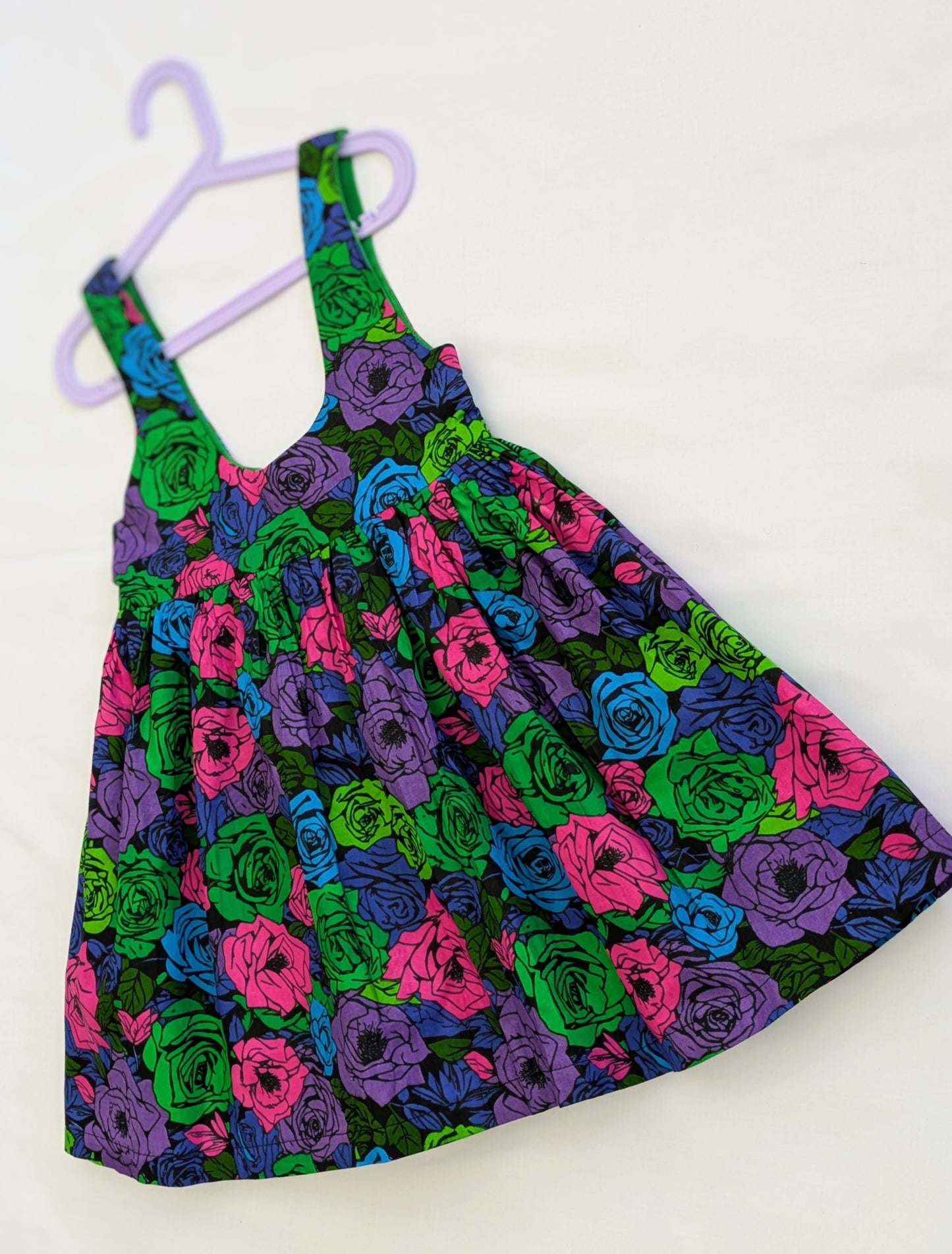 Floral twirl jumper dress (6-8yrs)