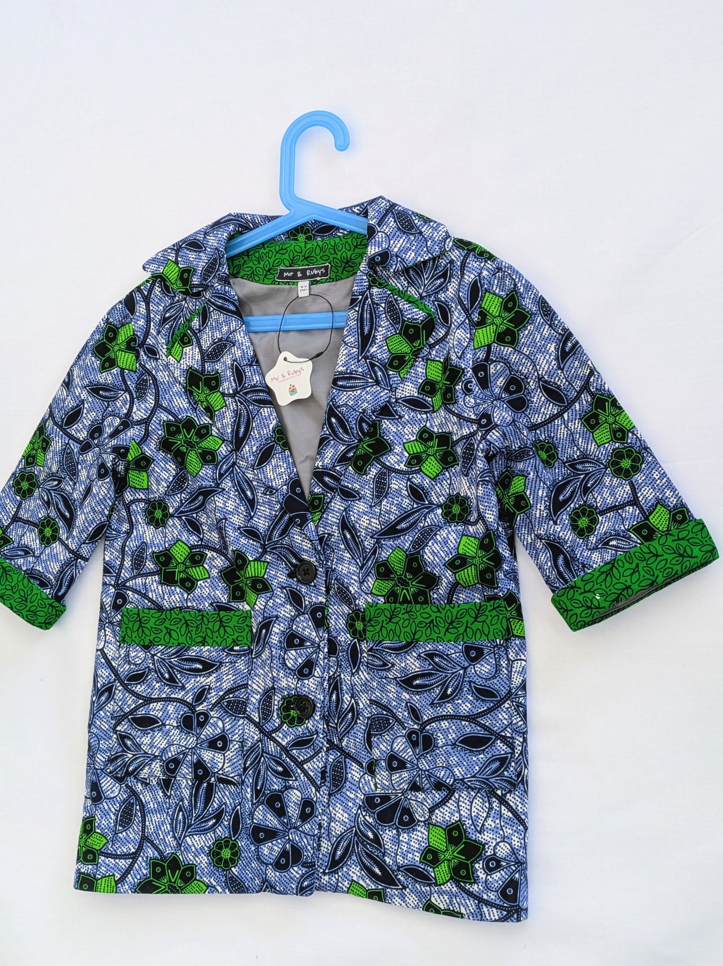 Girls' Printed Contrast Lined Jacket (10-13yrs)